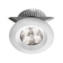 Dainolite MP-LED-8-WH - White 2x4W 3000K, CRI80+, 25Â° beam, 24VDC input with Male Connector, 18" Lead wire, D70xH50 mm