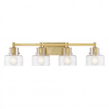 Savoy House Canada 8-1030-4-322 - Dover 4-Light Bathroom Vanity Light in Warm Brass