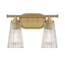 Savoy House Canada 8-1745-2-322 - Chantilly 2-Light Bathroom Vanity Light in Warm Brass