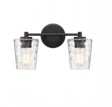 Savoy House Canada 8-5606-2-BK - Ballas 2-Light Bathroom Vanity Light in Matte Black