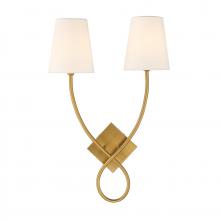 Savoy House Canada 9-4928-2-322 - Barclay 2-Light Wall Sconce in Warm Brass