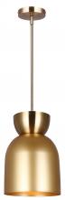 Canarm IPL2102B01GDP - AUREA, GD + PGD Color, 1 Lt Rod Pendant, 60W Type A, 9&#34; W x 17.25 - 59.25&#34; H