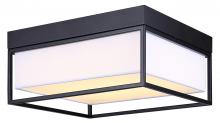 Canarm LFM293A12BK - BRETTON, MBK Color, 12&#34; W LED Flush Mount, Acrylic, 20W LED (Int.), Dimm., 1200 lm, 3/4/5000K 3C