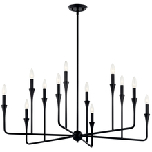 Kichler 52692BK - Alvaro 39.75 Inch 12 Light Multi-Tier Chandelier in Black