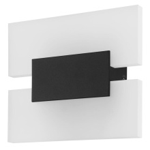 Eglo Canada 204038A - 1 LT Led Wall Light w/ Black Finish & Satin Acrylic Shade
