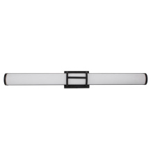 Eglo Canada 204133A - LED Bath/Vanity Light w/ Matte Black Finish & White Acrylic Shade