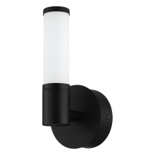 Eglo Canada 204373A - 1 LT Integrated Led Bath/ Vanity Light w/ Black Finish & White Shade