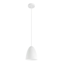 Eglo Canada 205287A - 1 LT Pendant w/ White Exterior & Matte White Interior Metal Shade