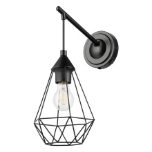 Eglo Canada 205306A - 1 LT Open Frame Geometric Wall Light w/ a Matte Black Finish
