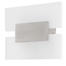 Eglo Canada 96043A - 1 LT LED Wall Light w/ Matte Nickel Finish & Satin Acrylic Shade