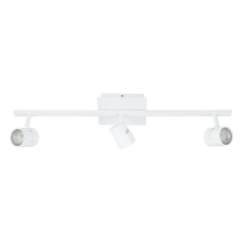 Eglo Canada 97508A - 3 LT Fixed Track Light w/ White Finish & White Adjustable Lamp Heads