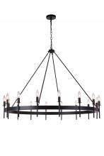 Craftmade 54316-FB - Larrson 16 Light Chandelier in Flat Black