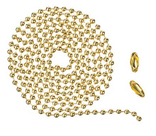 Craftmade C3-BB - 36&#34; Beaded Chain and 2 connectors in Burnished Brass