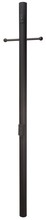 Craftmade Z8994-TB - 84&#34; Fluted Direct Burial Post w/ Photocell & Convenience Outlet in Textured Black